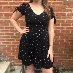 Black Floral Sundress Size Medium Dress Flowy